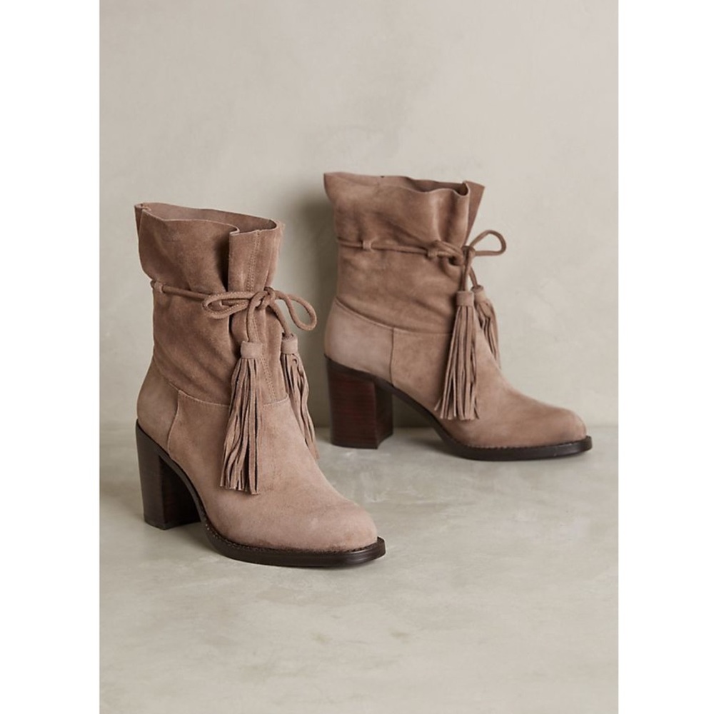 Jeffrey Campbell LaForge suede wrap booties